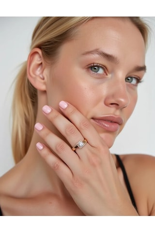 Xuping Kadın Yüzüğü, Tıbbi Alaşım, Altın Kaplama, Taşlı 227646023 Diğer