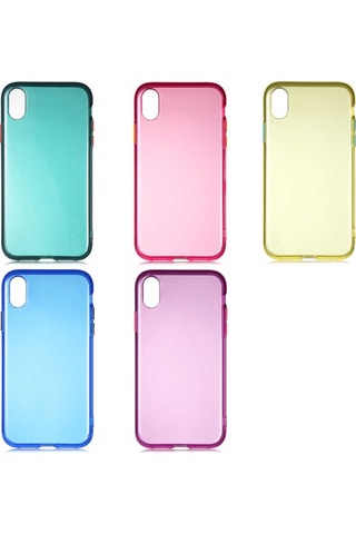 Apple Uyumlu iPhone XR 6.1 Kılıf Zore Bistro Kapak-Pembe