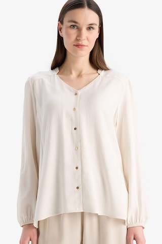 DeFacto Regular Fit Bisiklet Yaka Simli Kumaş Uzun Kollu Gömlek F0226AX25SPER105