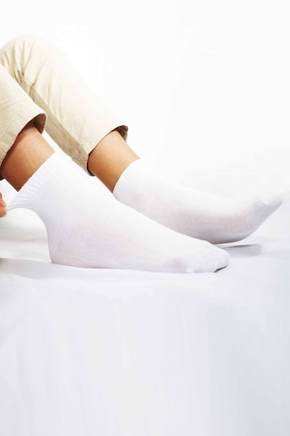 Kral Socks Erkek Bambu Çorap Patik Düz Desen 5 Çift Kutulu Dikişsiz Dokuma Parfümlü Kısa Çorap Asorti