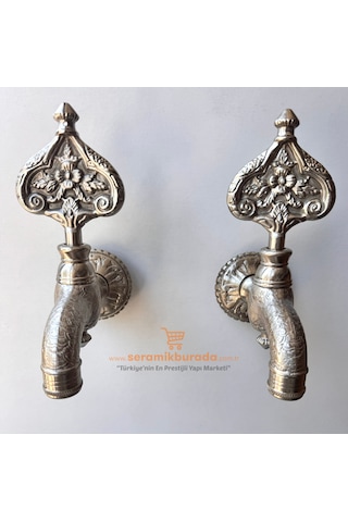 Sb Hamam Taslı İkili Desenli Özel Osmanlı Musluğu Saten
