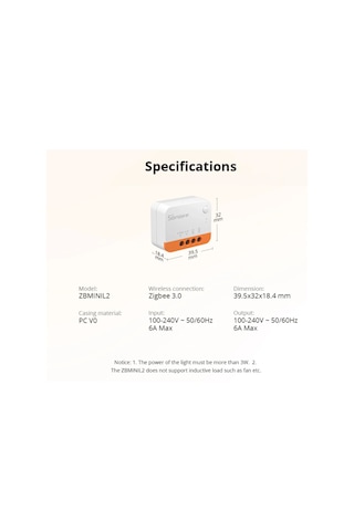 Sonoff Zbmınll2 Extreme Zigbee Akıllı Röle-4892