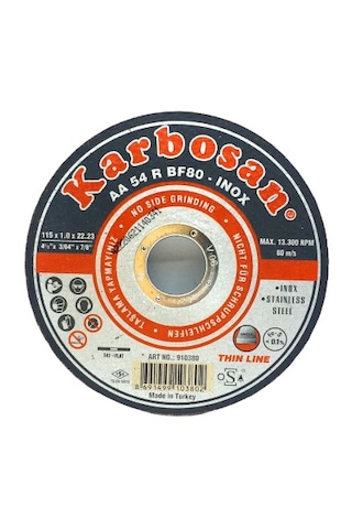 İnox Metal Kesici Disk 115mmx1.0x22 50001