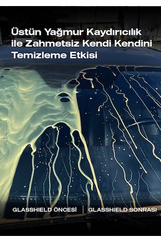 Nasiol Glasshield Nano Yağmur Kaydırıcı Cam Yüzey Seramik Kaplama 2 Yıl Dayanım Su İtici Spreyi 50 ML