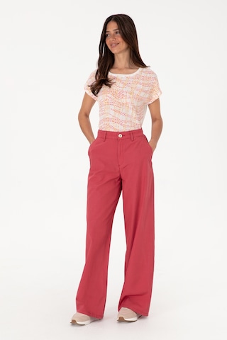 U.S. Polo Assn. Kadın Vişne Kanvas Loose Fit Pantolon 50309122-VR223
