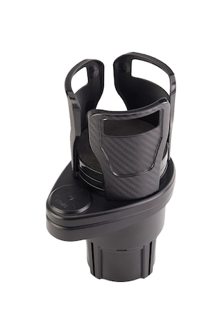 2in1 Araç İçi Şişe Bardak İçecek Tutucu Çift Kupa AL3479 Karbon