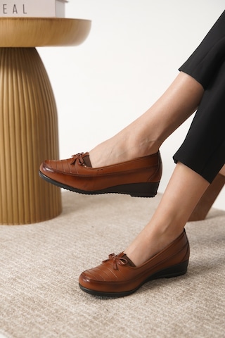 Daxtors D08 Günlük Ortopedik Comfort Kadın Ayakkabı Taba