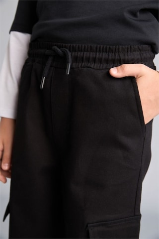 Defacto Pamuklu Kargo Jogger Paça Gabardin Siyah Pantolon Erkek Çocuk F1970a826aubk81 Siyah-bk81