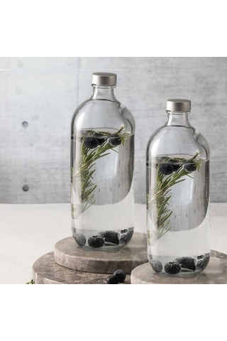 Paşabahçe 80356 Iconic Bottle Şişe 1 Litrelik 2 Adet