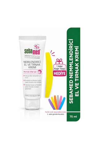 Nemlendirici El Ve Tırnak Kremi Kuru Ve Çatlayan Eller İçin 75 Ml Törpü Hediye