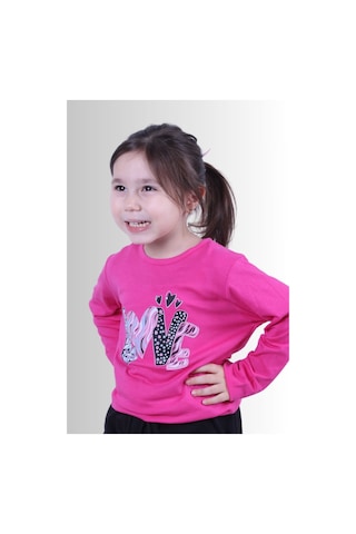 Fyk Kids Kız Çocuk Basic Uzun Kol Tişört Pembe