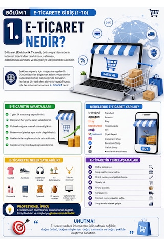 İnternetten Satış Yapmak 100 Derste E-ticaret Uzmanlığı