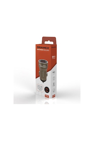 Dramex Dc20b 3.1a 2xusb-a Çıkışlı Hızlı Araç Şarj Cihazı - Metalik Kahverengi
