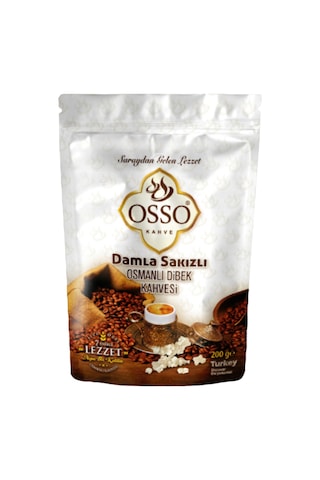 Osso Damla Sakızlı Osmanlı Dibek Kahvesi 200 Gr Öğütülmüş