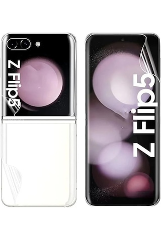 Samsung Galaxy Z Flip5 Hydrogel Esnek Önarka Koruma Film-al3426