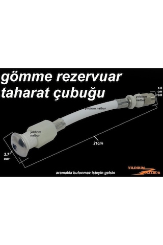 Yıldırım Eca Serel Modeli Gömme Rezervuar Taharat Çubuğu Esnek 21cm Taharet Borusu Büyük Kafa Diğer