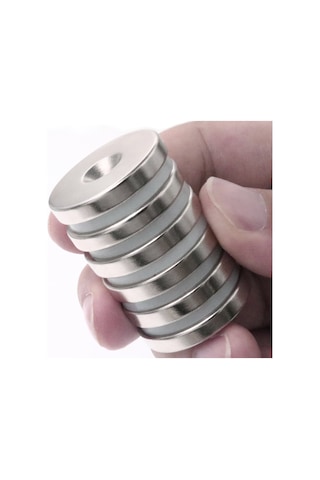 6 Adet 30Mm X 10-5Mm X 5Mm Havşa Delikli Güçlü Neodyum Miknatis
