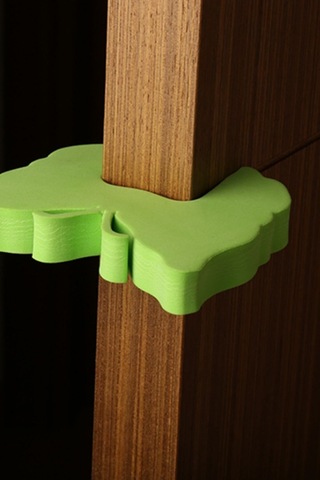 4 Adet Sünger Iz Bırakmaz Kapı Durdurucu Ev Yatak Odası, Pencere Dekoratif Çocuk Ve Bebek Güvenlik Çok Renkli