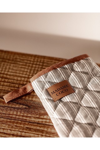 Madame Coco Juste 2'li Mutfak Eldiveni Seti 1keldv0011 Eldiven Seti-gri