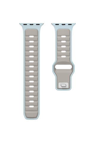 Huawei Gt2 46mm Mkst Krd-135 22mm Silikon Kordon Strap Kayış - Açık Yeşil-gri