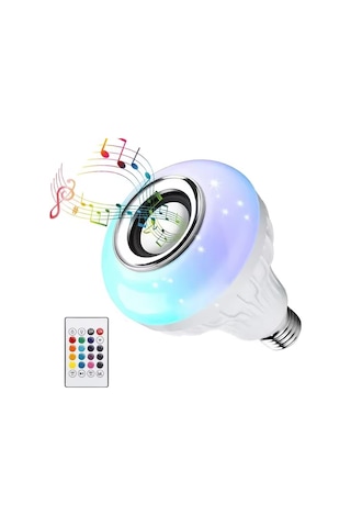 Xtechnx Xtechn553556 Ledx Al-spkr Kumandalı Bluetooth Hoparlör Ampul 500 Lümen Rgb Ledli E27 Lamba