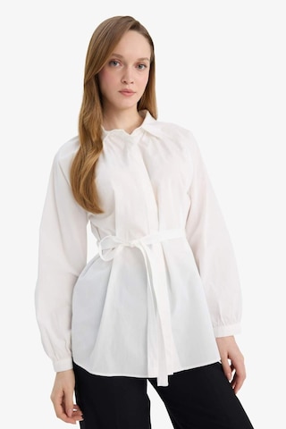 Defacto Relax Fit Poplin Gömlek Tunik G7704ax26spwt32 Beyaz-wt32