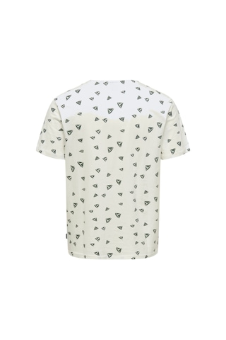 Only Erkek T-shirt Sıfır Yaka Desenli 22028732 Beyaz