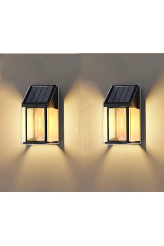 Sl-08 2'li Dekoratif Bağ Bahçe Balkon Solar Güneş Enerjili Lamba