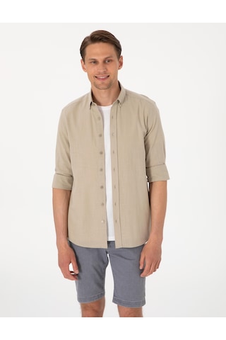 Pierre Cardin Erkek Haki Gömlek Desenli 50307025-vr027 Haki