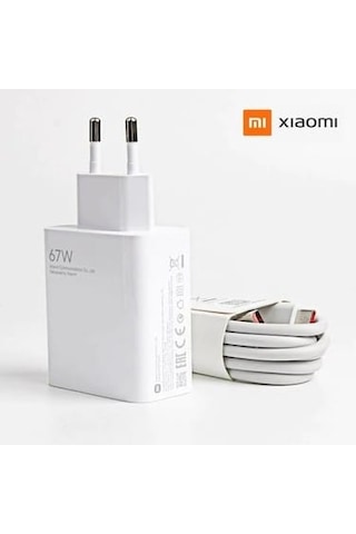 E-kervan Mi Xia-omi 67w Hızlı Ve Turbo Şarj Aleti Tüm Type-c Girişli Telefonlara Uyumlu 1 Adet