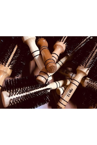 Peri Poll 0012 Kalın Büyük Ahşap Fön Fırçası