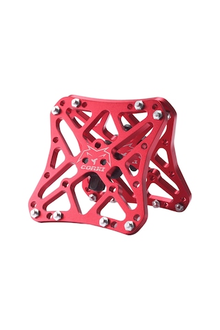 Dolıty Shimano Spd Için 2 Adet Klipssiz Pedal Kırmızı