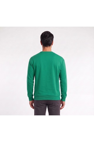 Blow Up Boston Baskılı Yeşil Erkek Sweatshirt 11990 Siyah
