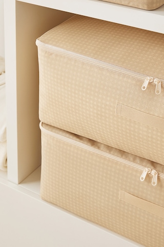 Home Wave 4'lü Mega Boy Bej Pötikare Baza Altı Hurç Set 74 x 46 x 22 cm