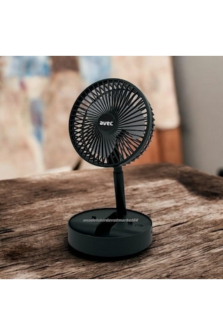Avec Katlanır Sogutucu Mini Fan Kamp Fanı Karavan Fanı Çadır Fanı 5v Şarjlı Yeşil