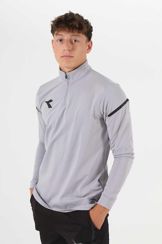 Diadora Alto Antrenman Eşofmanı Tek Üst Gri