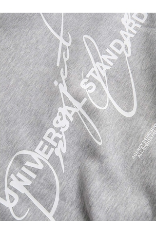 Jack & Jones Cover Graphic Erkek Gri Sweatshirt 12282973-lgm Gri