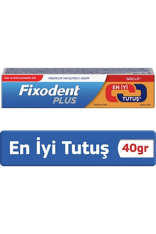 Fixodent Plus En İyi Tutuş Diş Protez Yapıştırıcı Krem 40 G