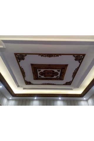 Kahve Eskitme Saray Tavan Göbek 90x120 Cm