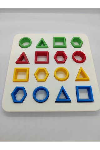 Zeka Geliştirici Geometrik Şekil Eşleştirme Oyunu