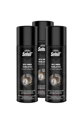 Selsil Sıvı Gres Yağlama Spreyi 3 Adet 500 Ml Selsil Sıvı Gres Yağlama Spreyi 3 Adet 500 Ml