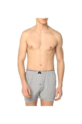 Gümüş 4 Lü Karışık Renk Erkek Havlu Bel Penye Short Boxer 4020