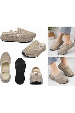N Napa Shoe Np.8580.bej.taşlı Sandalet