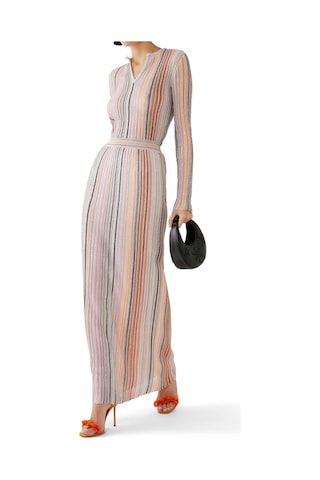 Missoni Simli Triko Maxi Etek - Pembe