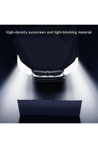 Dancemonkey 70-135 Cm + 4 Adet Örgü Yan Perde Araba Ön Cam Geri Çekilebilir Güneş Koruma Perdesi