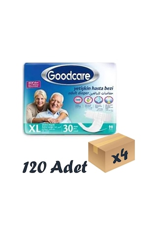 Bel Bantlı Yetişkin Hasta Bezi Xl 30 Lu 4 Paket 120 Adet Tek Ebat