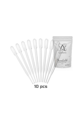 Laboratuvar Için Pastör Pipeti - Şişe Damlalık 10lu Paket