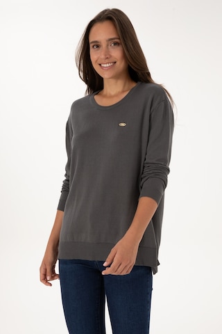 U.S. Polo Assn. Kadın Gri Bisiklet Yaka Basic Kazak 50307735-VR024