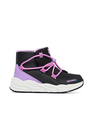 Skechers Turbo Tread 303492l-bkmt Waterrproof Kar Botu Ortopedik Çocuk Bot Siyah