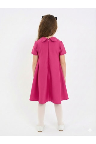 Xo Kids Kız Çocuk Elbise 4-8 Yaş 9222 Pembe